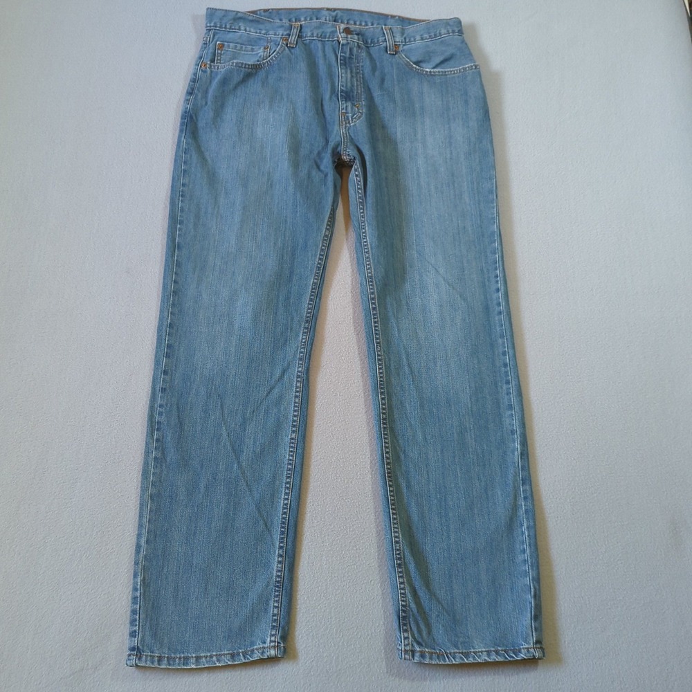Levis 559‎ Relaxed Straight Jeans Mens 38x34 Blue Denim Medium Wash 100% Cotton